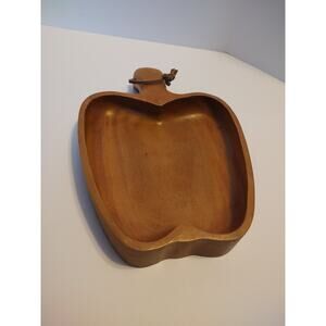 Snack tray, Wooden Tray, Apple Shape Snake Wooden Tray